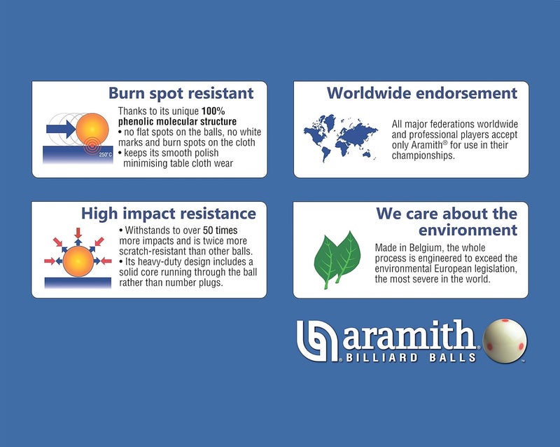 Aramith Super Pro Pool Cue Ball 2 1/4" - Image 4